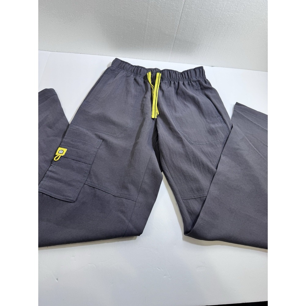 Wonderwink Gray Scrubs Four Stretch  Women's Set‎ Top and Pants Size Xs